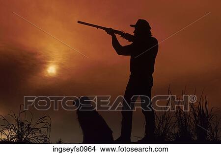 Hunting at Sunset View Large Photo Image Picture - Hunting at Sunset. Fotosearch