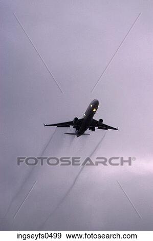 Jet Taking Off View Large Photo Image Stock Photo - Jet Taking Off. Fotosearch