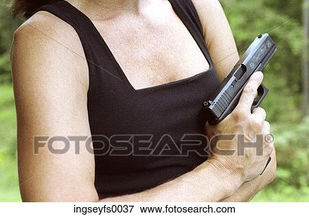 Lady with Gun View Large Photo Image Stock Photo - Lady with Gun. Fotosearch