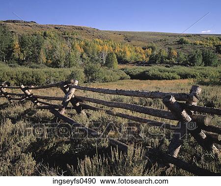 Log Fence in Mountain Country View Large Photo Image Stock Image - Log Fence in Mountain Country. Fotosearch