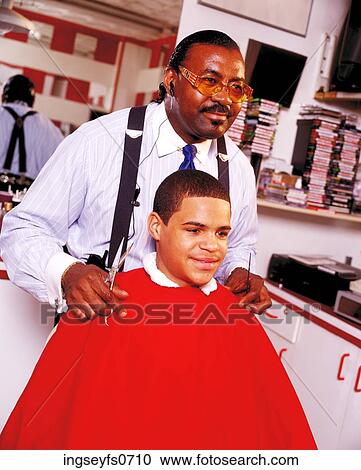 Man Getting a Haircut View Large Photo Image Stock Image - Man Getting a Haircut. Fotosearch