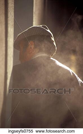 Stock Photography - Man in the Mist. Fotosearch