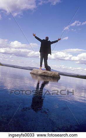 Man on Small Island View Large Photo Image Stock Image - Man on Small Island. Fotosearch