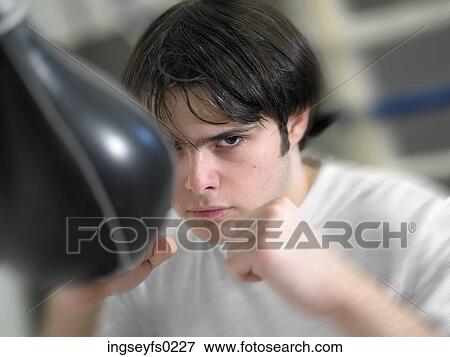 Man Training In Boxing Gym View Large Photo Image Stock Photo - Man Training In Boxing Gym. Fotosearch