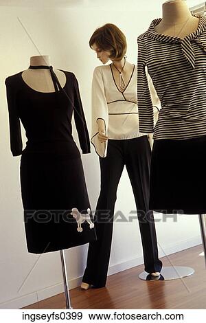 Mannequins Wearing Women's Clothes View Large Photo Image Stock Photo - Mannequins Wearing Women's Clothes. Fotosearch