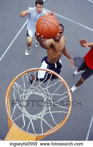 Men Playing Basketball View Large Photo Image Stock Photo - Men Playing Basketball. Fotosearch