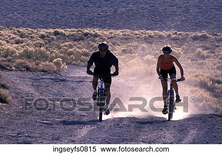 Mountain Bikers View Large Photo Image Stock Photography - Mountain Bikers. Fotosearch