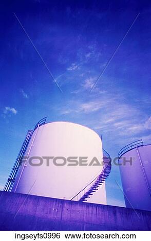 Oil Tanks View Large Photo Image Stock Photograph - Oil Tanks. Fotosearch