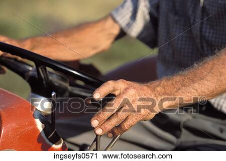 Old Man Riding Lawnmower View Large Photo Image Stock Image - Old Man Riding Lawnmower. Fotosearch