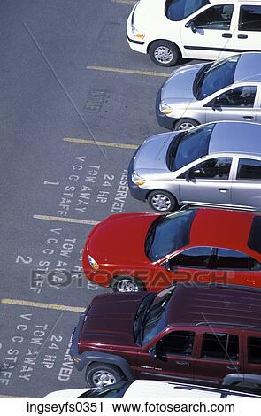 Parking Lot View Large Photo Image Stock Image - Parking Lot. Fotosearch