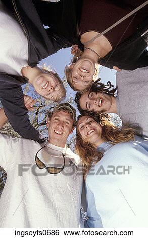 People Looking Down and Smiling View Large Photo Image Stock Photograph - People Looking Down and Smiling. Fotosearch