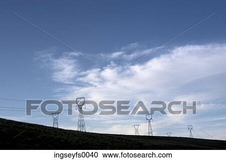 Stock Image - Power Lines. Fotosearch