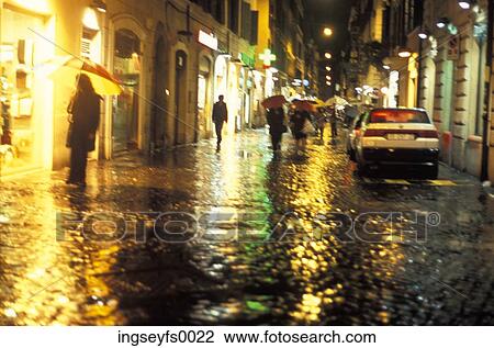Raining In The City View Large Photo Image Stock Image - Raining In The City. Fotosearch