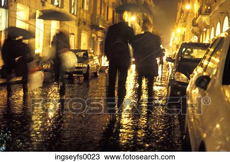 Rainy City Night View Large Photo Image Stock Image - Rainy City Night. Fotosearch
