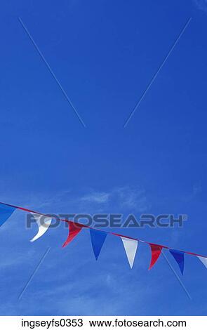Red White and Blue Flags Against Sky View Large Photo Image Stock Image - Red White and Blue Flags Against Sky. Fotosearch