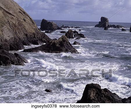 Rocky Coastline View Large Photo Image Stock Photo - Rocky Coastline. Fotosearch