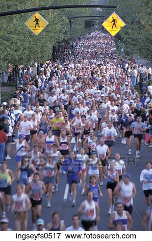 Running a Marathon View Large Photo Image Stock Photo - Running a Marathon. Fotosearch