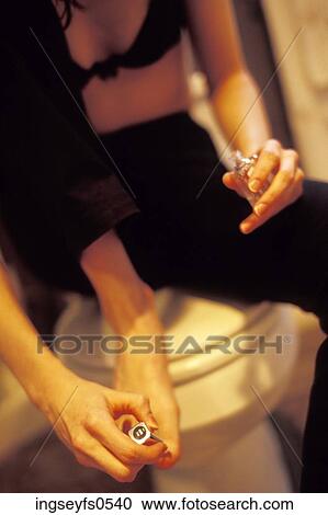 Woman Painting her Toenails View Large Photo Image Stock Image - Woman Painting her Toenails. Fotosearch