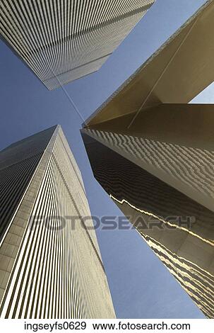 World Trade Centers Rising Up View Large Photo Image Stock Photo - World Trade Centers Rising Up. Fotosearch