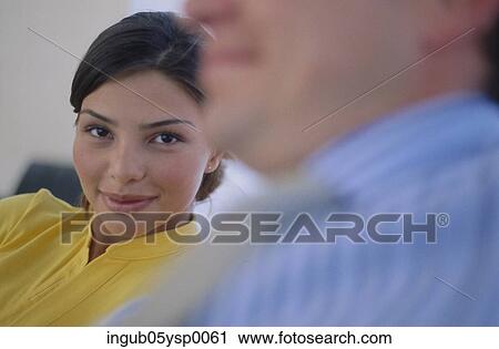 Stock Image - Close-up of a couple. Fotosearch