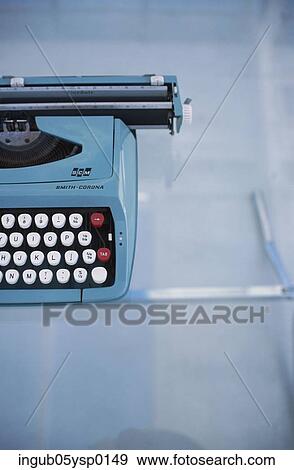 Close-up of a typewriter View Large Photo Image Stock Photo - Close-up of a typewriter. Fotosearch