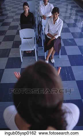 High angle view of a businesswoman giving a presentation View Large Photo Image Stock Image - High angle view of a businesswoman giving a presentation. Fotosearch