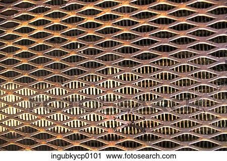 Close-up of a metal grill View Large Photo Image Stock Image - Close-up of a metal grill. Fotosearch