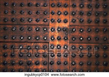 Close-up of a metal panel with rivets View Large Photo Image Picture - Close-up of a metal panel with rivets. Fotosearch