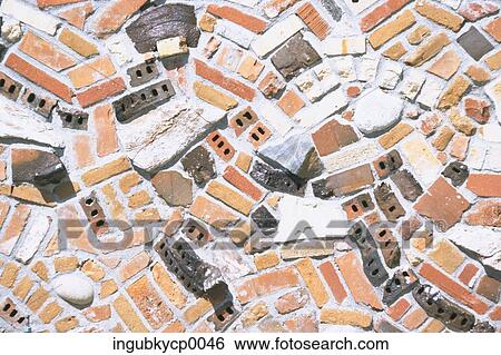 Close-up of a mosaic pattern on a wall View Large Photo Image Stock Photograph - Close-up of a mosaic pattern on a wall. Fotosearch