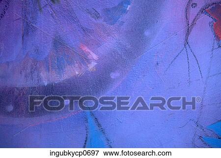 Stock Photo - Close-up of a pattern painted on a wall. Fotosearch