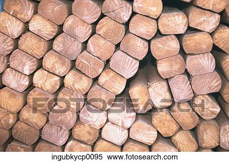 Close-up of a pile of wooden logs View Large Photo Image Stock Photography - Close-up of a pile of wooden logs. Fotosearch