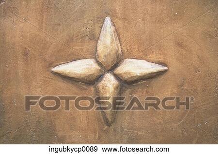 Close-up of a star embossed on a wall View Large Photo Image Stock Photo - Close-up of a star embossed on a wall. Fotosearch