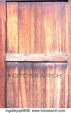 Close-up of a wooden door View Large Photo Image Stock Photo - Close-up of a wooden door. Fotosearch