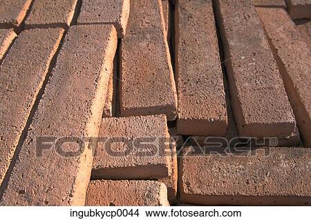 Close-up of brick panels on the ground View Large Photo Image Picture - Close-up of brick panels on the ground. Fotosearch