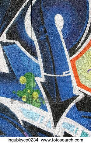 Close-up of graffiti on a wall View Large Photo Image Picture - Close-up of graffiti on a wall. Fotosearch