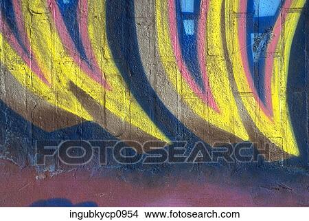 Close-up of graffiti on a wall View Large Photo Image Picture - Close-up of graffiti on a wall. Fotosearch