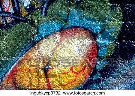 Close-up of graffiti on a wall View Large Photo Image Stock Image - Close-up of graffiti on a wall. Fotosearch