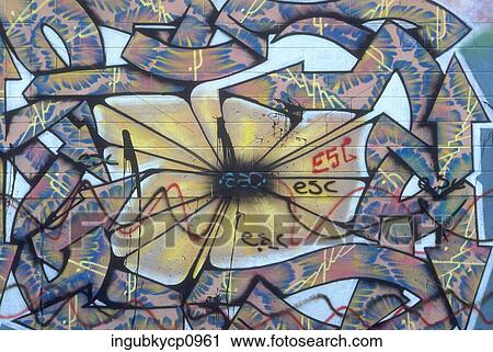 Close-up of graffiti on a wall View Large Photo Image Stock Image - Close-up of graffiti on a wall. Fotosearch