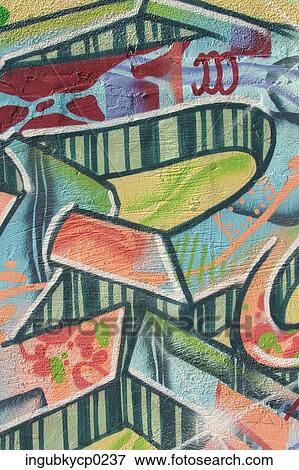 Close-up of graffiti on a wall View Large Photo Image Stock Photo - Close-up of graffiti on a wall. Fotosearch