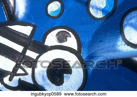 Stock Photo - Close-up of graffiti on a wall. Fotosearch