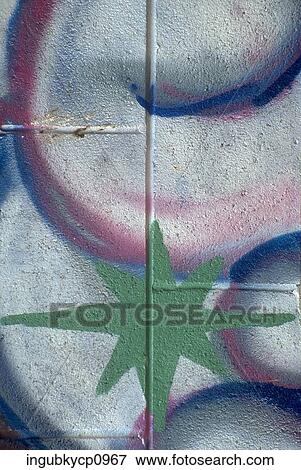 Close-up of graffiti on a wall View Large Photo Image Stock Photo - Close-up of graffiti on a wall. Fotosearch