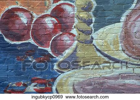 Close-up of graffiti on a wall View Large Photo Image Stock Photo - Close-up of graffiti on a wall. Fotosearch