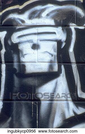 Close-up of graffiti on a wall View Large Photo Image Stock Photograph - Close-up of graffiti on a wall. Fotosearch
