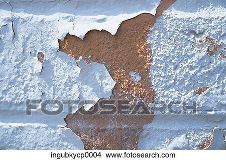 Close-up of paint peeling off a wall View Large Photo Image Picture - Close-up of paint peeling off a wall. Fotosearch