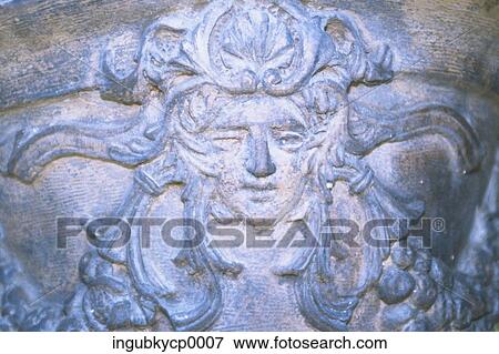 Close-up of sculptures on a wall View Large Photo Image Stock Photo - Close-up of sculptures on a wall. Fotosearch