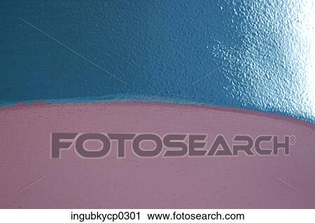 Stock Image - Close-up of the painted surface of a wall. Fotosearch