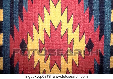 Stock Photo - Close-up of the pattern on a carpet. Fotosearch