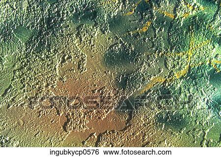 Stock Photograph - Close-up of the surface of a painted wall. Fotosearch