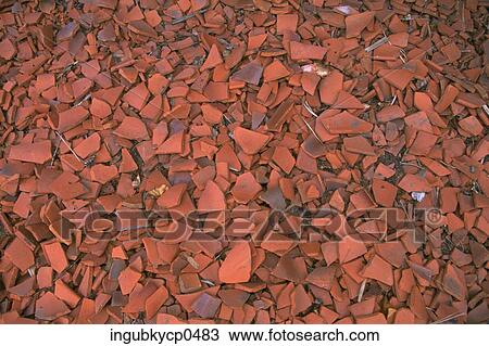 Close-up of the surface of pieces of terracotta View Large Photo Image Stock Image - Close-up of the surface of pieces of terracotta. Fotosearch