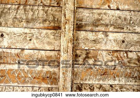 Stock Image - Close-up of the surface of wood. Fotosearch